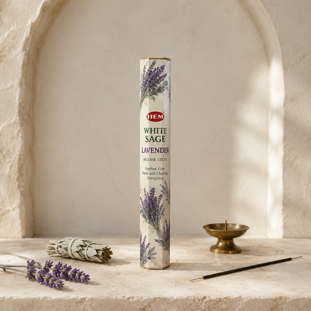 HEM White Sage Lavender Incense Sticks – 20 Count