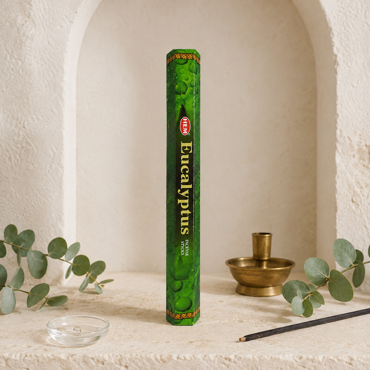 HEM Eucalyptus Incense Sticks 20 Count package