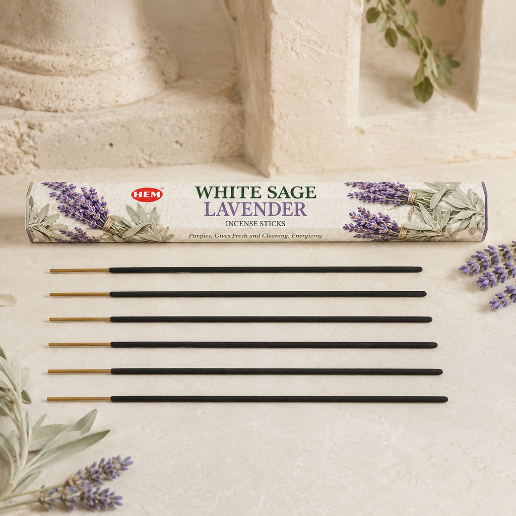 HEM White Sage Lavender Incense Sticks – 20 Count