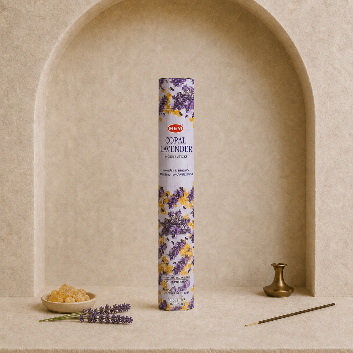 HEM Copal Lavender Incense Sticks – 20 Count