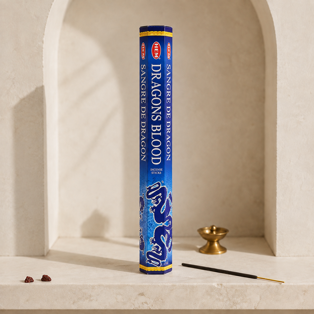 HEM Dragon’s Blood Blue Incense Sticks – 20 Count