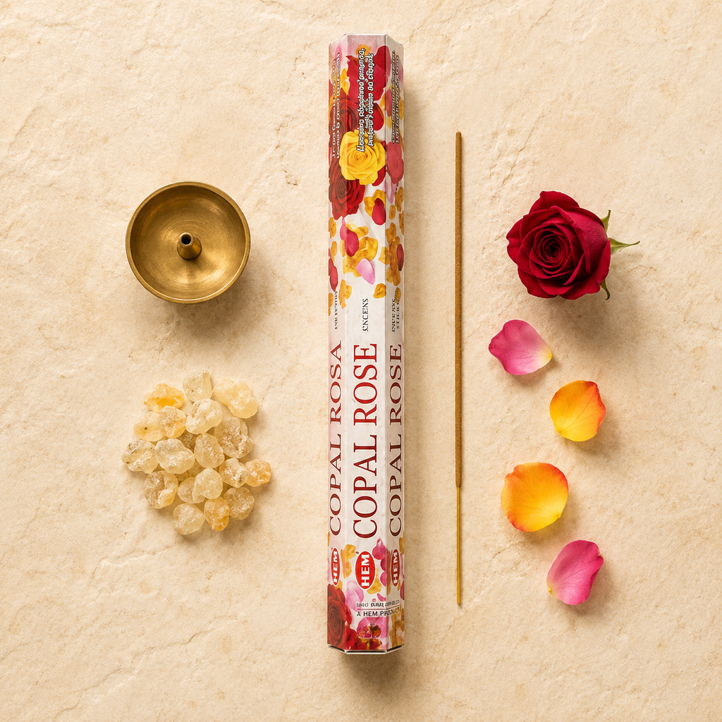 HEM Copal Rose Incense Sticks – 20 Count