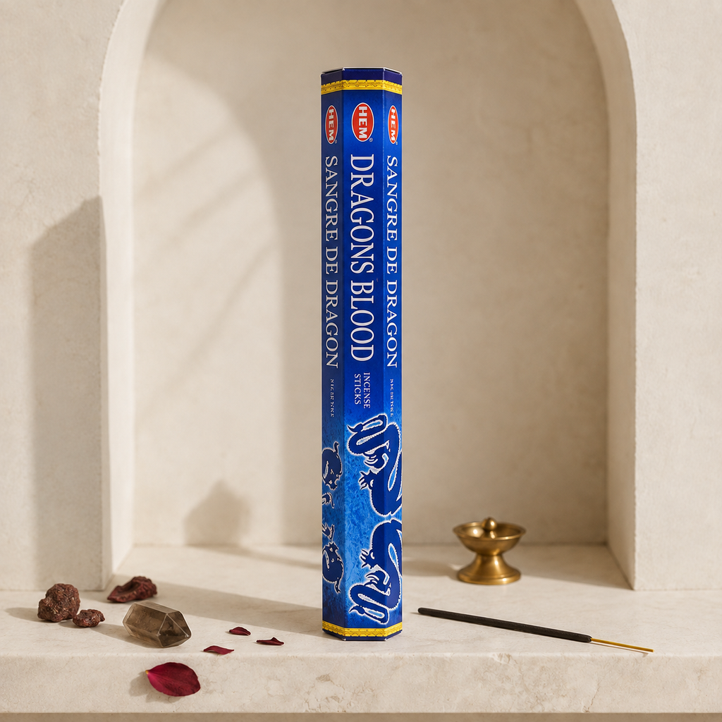 HEM Dragon’s Blood Blue Incense Sticks – 20 Count