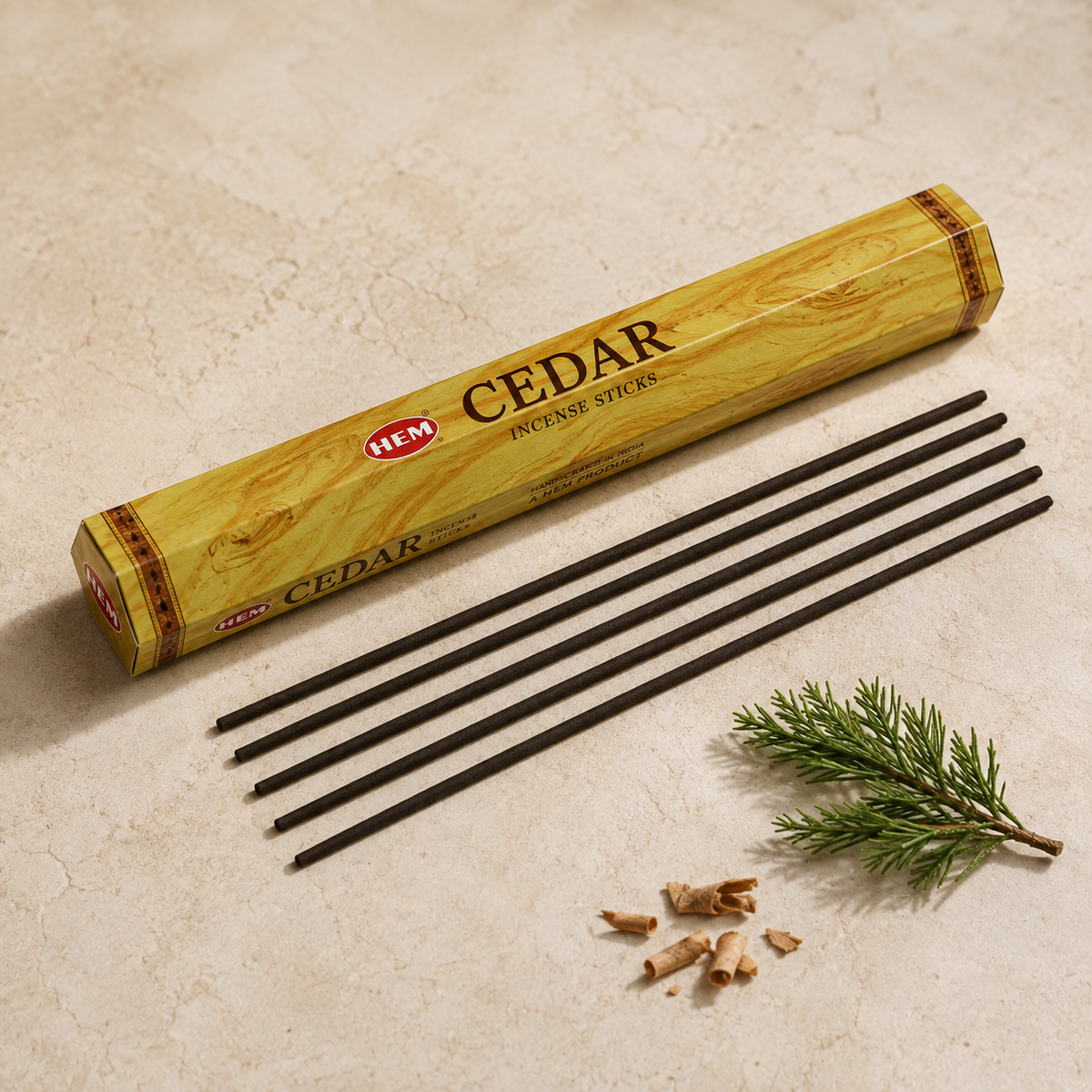 HEM Cedar Incense Sticks 20 Count package