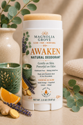 Awaken Natural Deodorant with sweet orange, grapefruit and ginger by Magnolia Grove Gifts