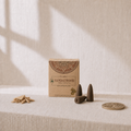 Goloka Organica Sandalwood Backflow Incense Cones 10 Count package