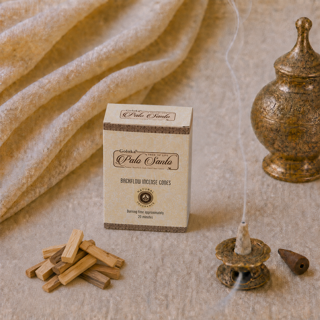 Goloka Popular Palo Santo Backflow Incense Cones – 10 Count - light-lifestyle