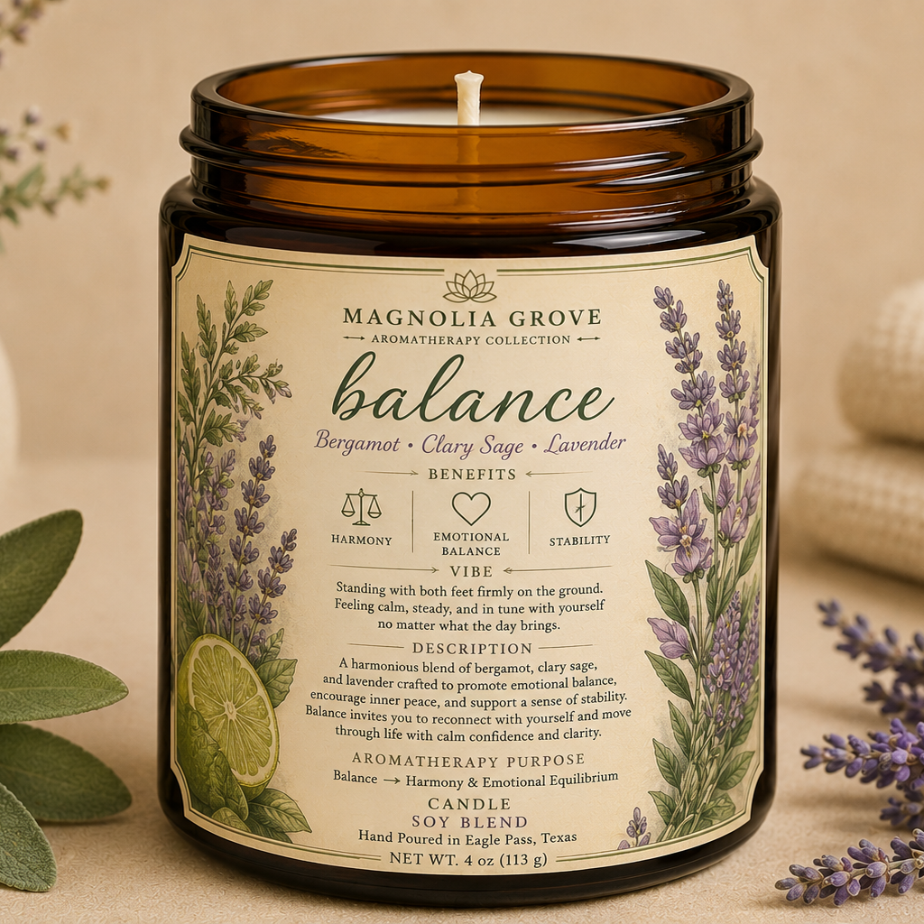 Balanced Botanicals Gift Pack — included candle: Balance