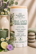 Balance Natural Deodorant with lavender, sweet orange and patchouli by Magnolia Grove Gifts