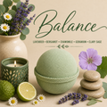 Balance handmade botanical bath bomb by Magnolia Grove Gifts