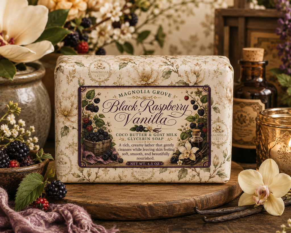 Black Raspberry Vanilla - Glycerin & Goat Milk Soap