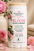 Bloom Natural Deodorant with jasmine, rose and ylang ylang by Magnolia Grove Gifts