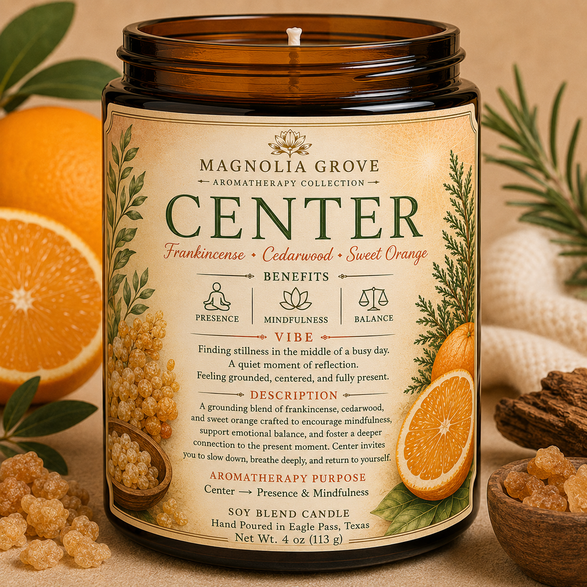 Golden Center Gift Pack — included candle: Center