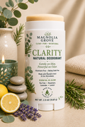 Clarity Natural Deodorant with rosemary, lemon and peppermint by Magnolia Grove Gifts