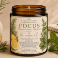 Focus aromatherapy candle from Magnolia Grove Gifts