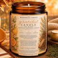 Grateful aromatherapy candle from Magnolia Grove Gifts