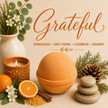 Grateful frankincense and citrus bath bomb by Magnolia Grove Gifts