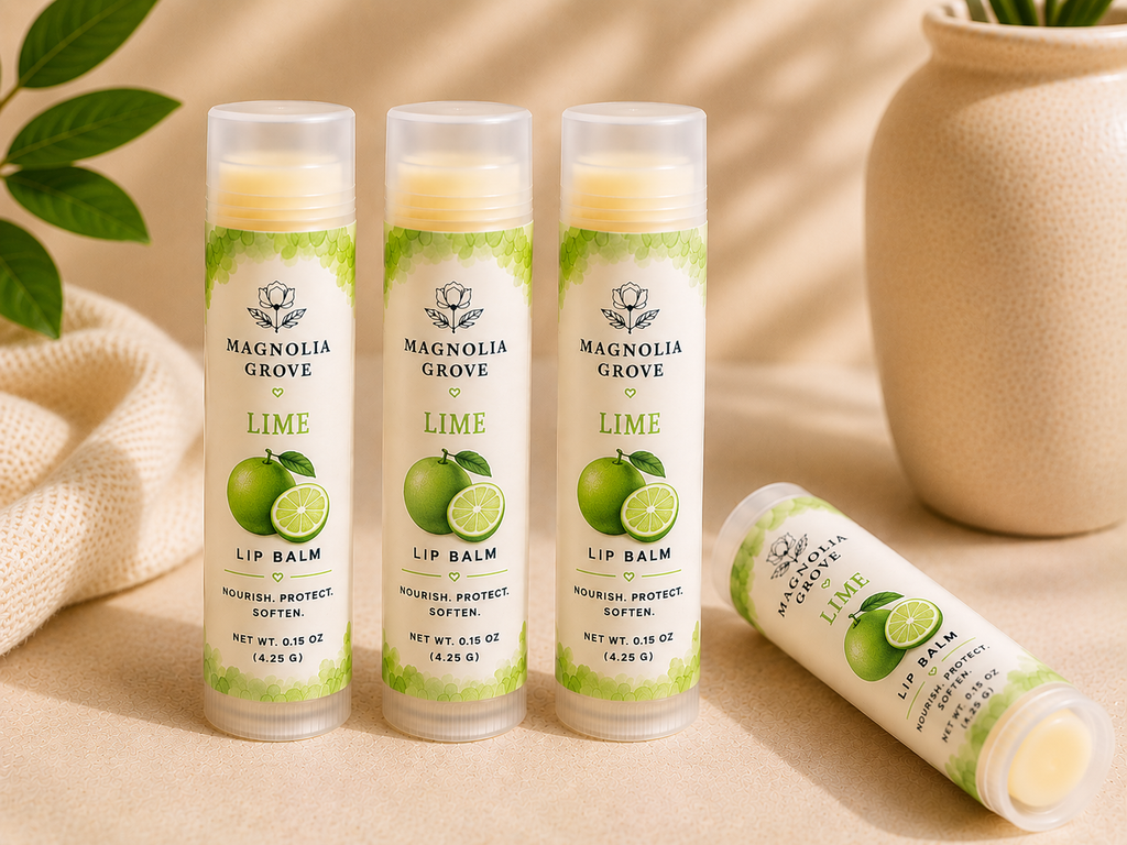 Green Apple handmade moisturizing lip balm by Magnolia Grove Gifts