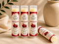 Pomegranate handmade moisturizing lip balm by Magnolia Grove Gifts