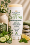 Refresh Natural Deodorant with peppermint, spearmint and eucalyptus by Magnolia Grove Gifts