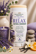 Relax Natural Deodorant with lavender, cedarwood and sweet orange by Magnolia Grove Gifts