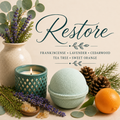 Restore handcrafted bath bomb from Magnolia Grove Gifts
