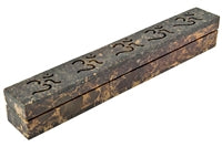Om Symbol Soapstone Incense Box Burner – 10 Inch