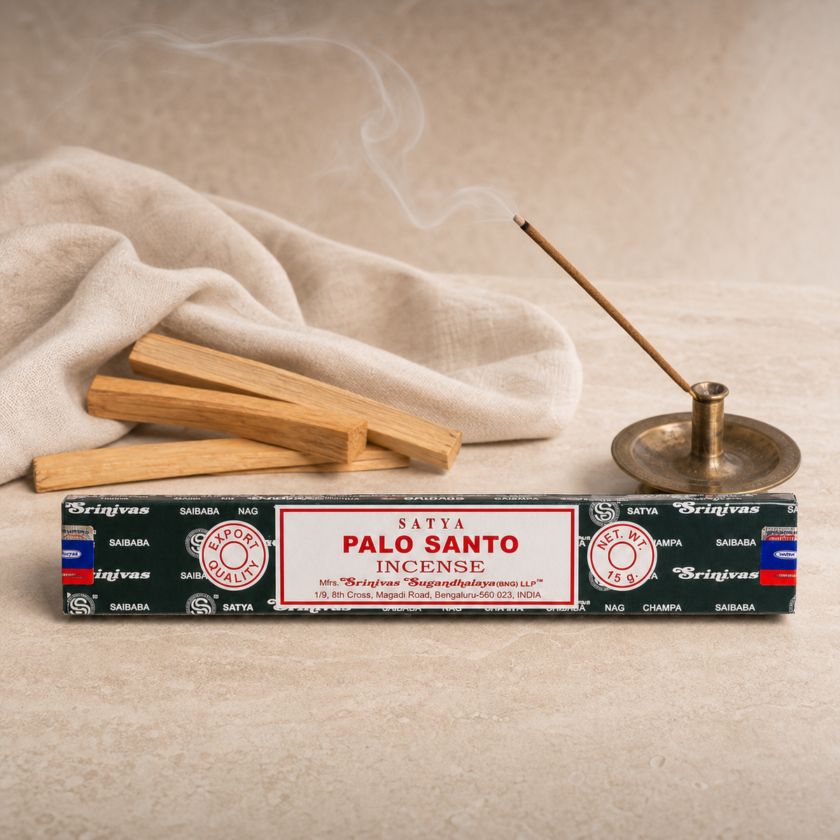 Satya Palo Santo Incense Sticks 16g package