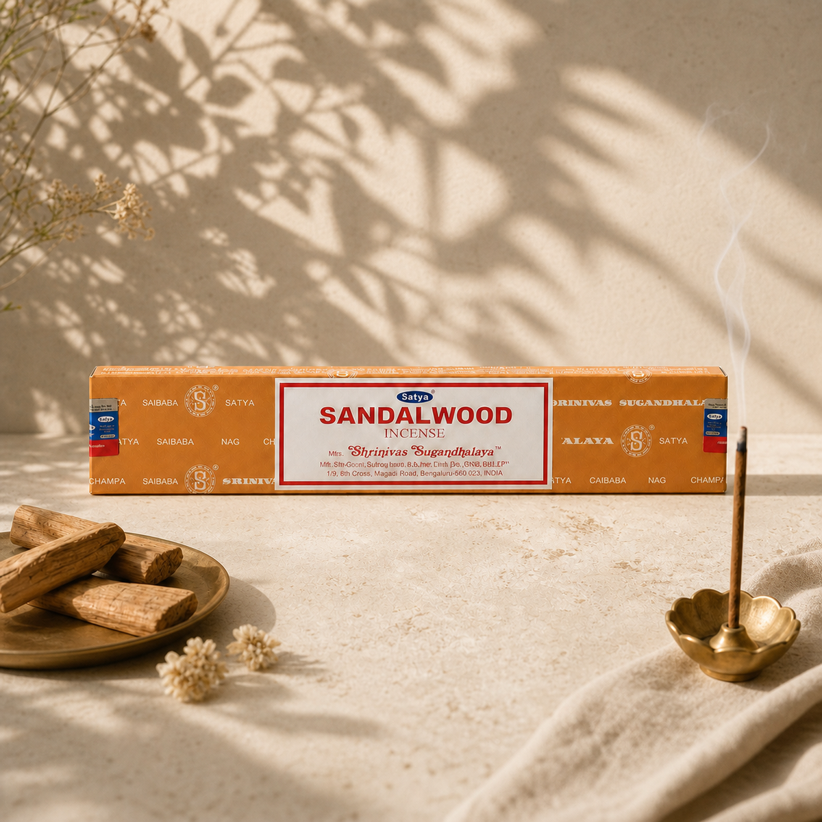 Satya Sandalwood Incense Sticks – 16g