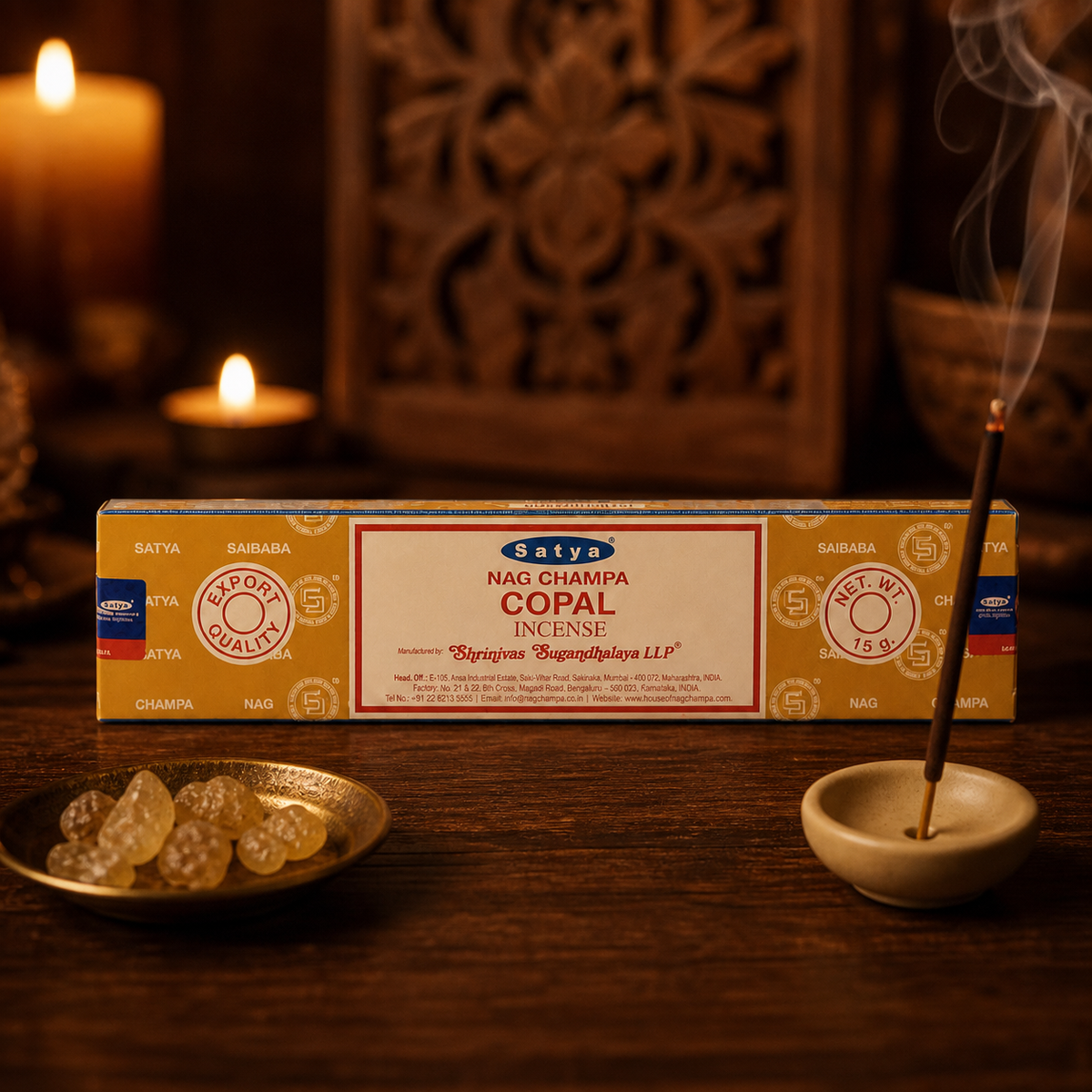 Satya Copal Incense Sticks 16g package