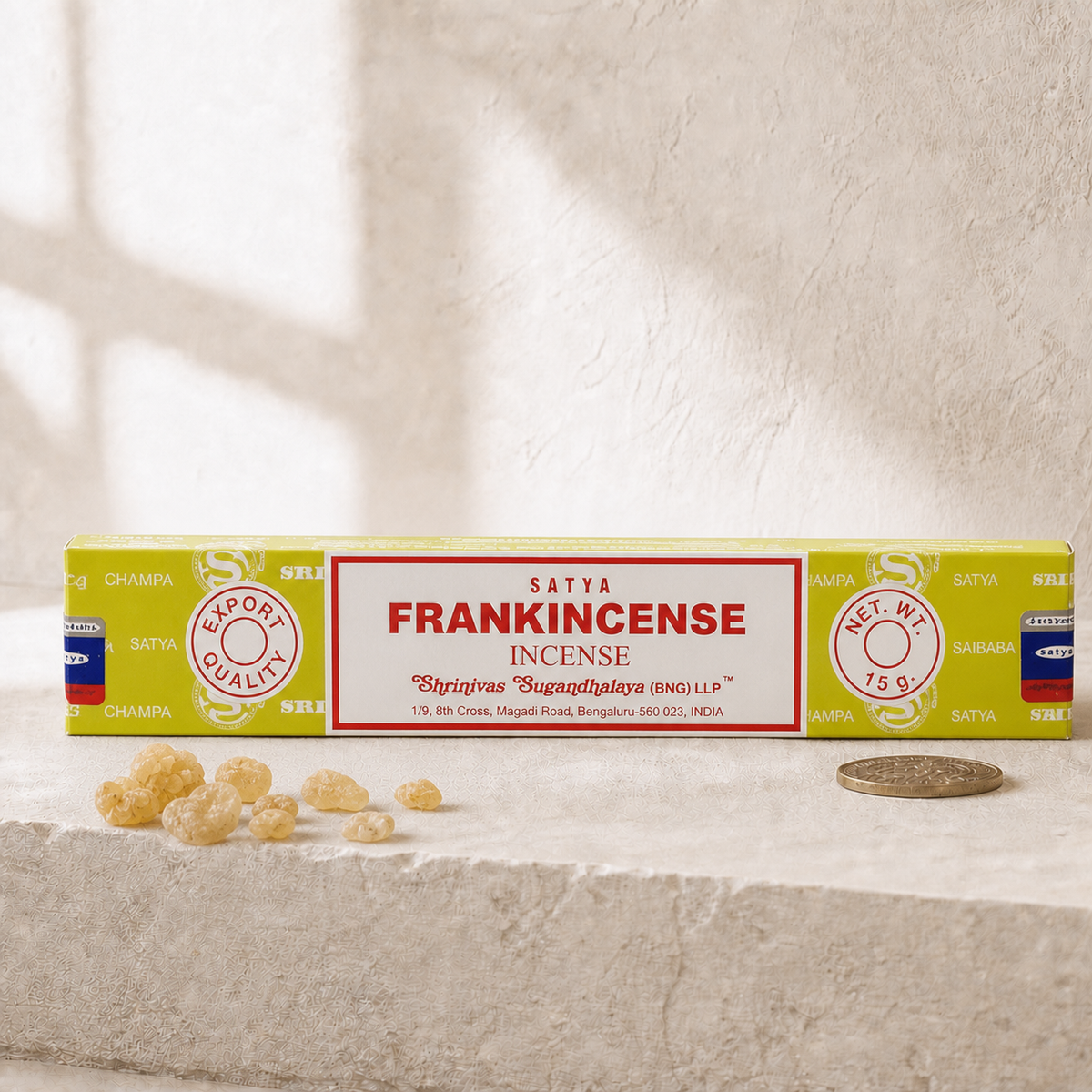 Satya Frankincense Incense Sticks – 16g