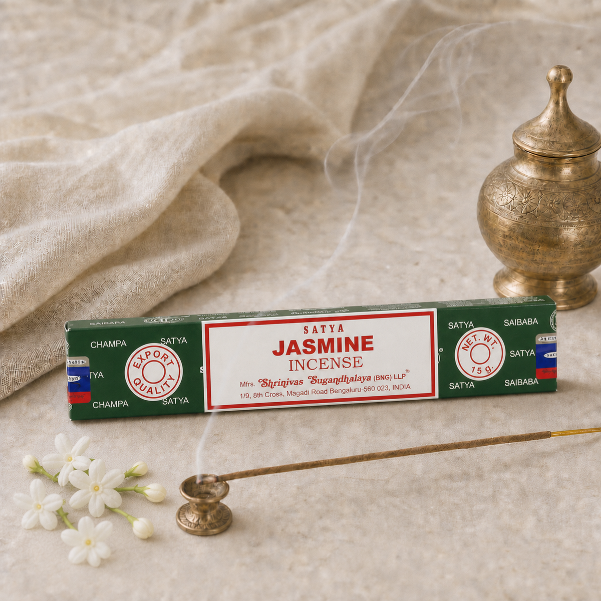 Satya Jasmine Incense Sticks – 16g