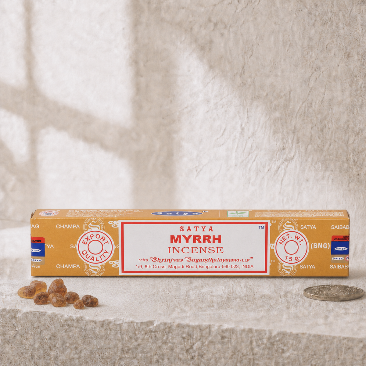 Satya Myrrh Incense Sticks – 16g