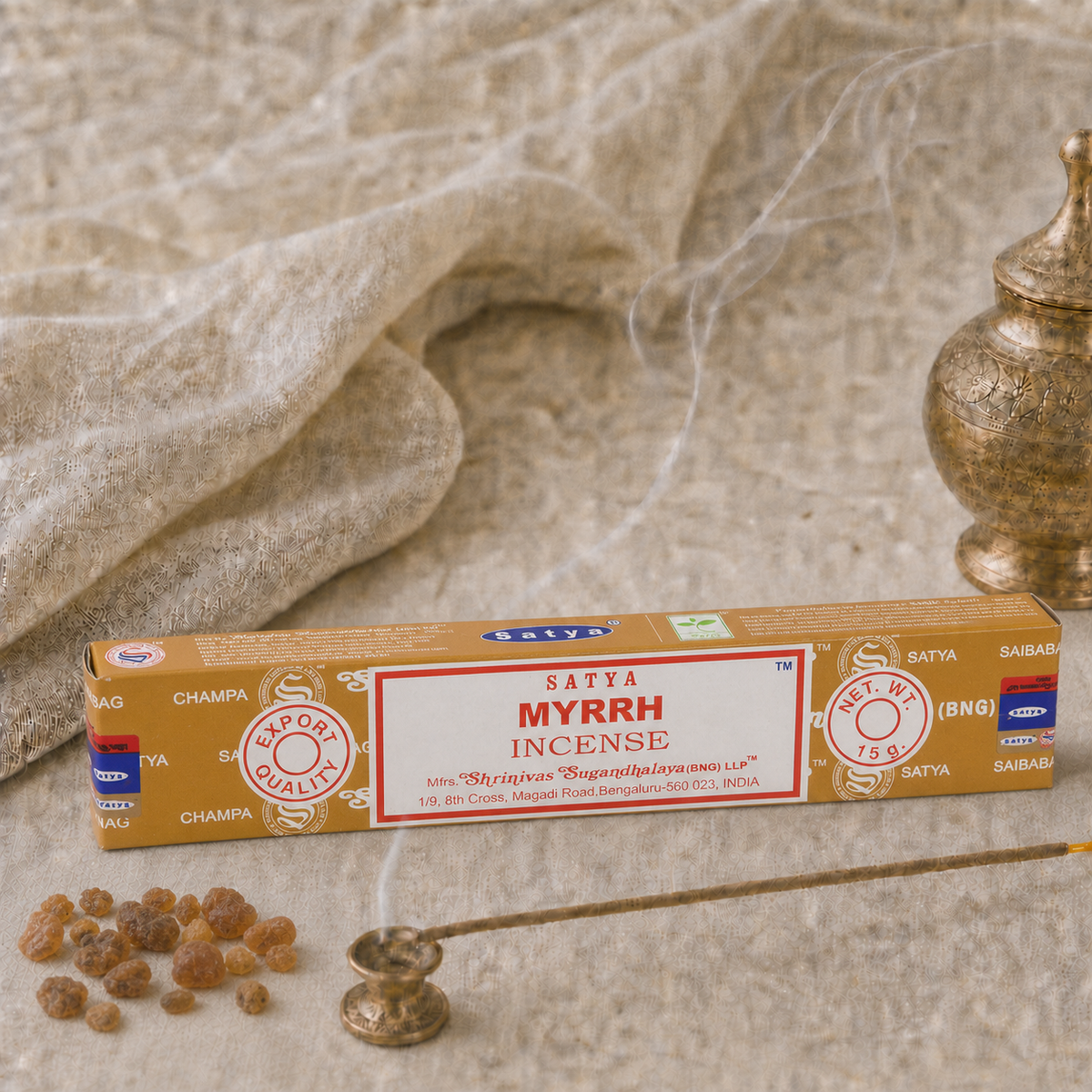 Satya Myrrh Incense Sticks – 16g