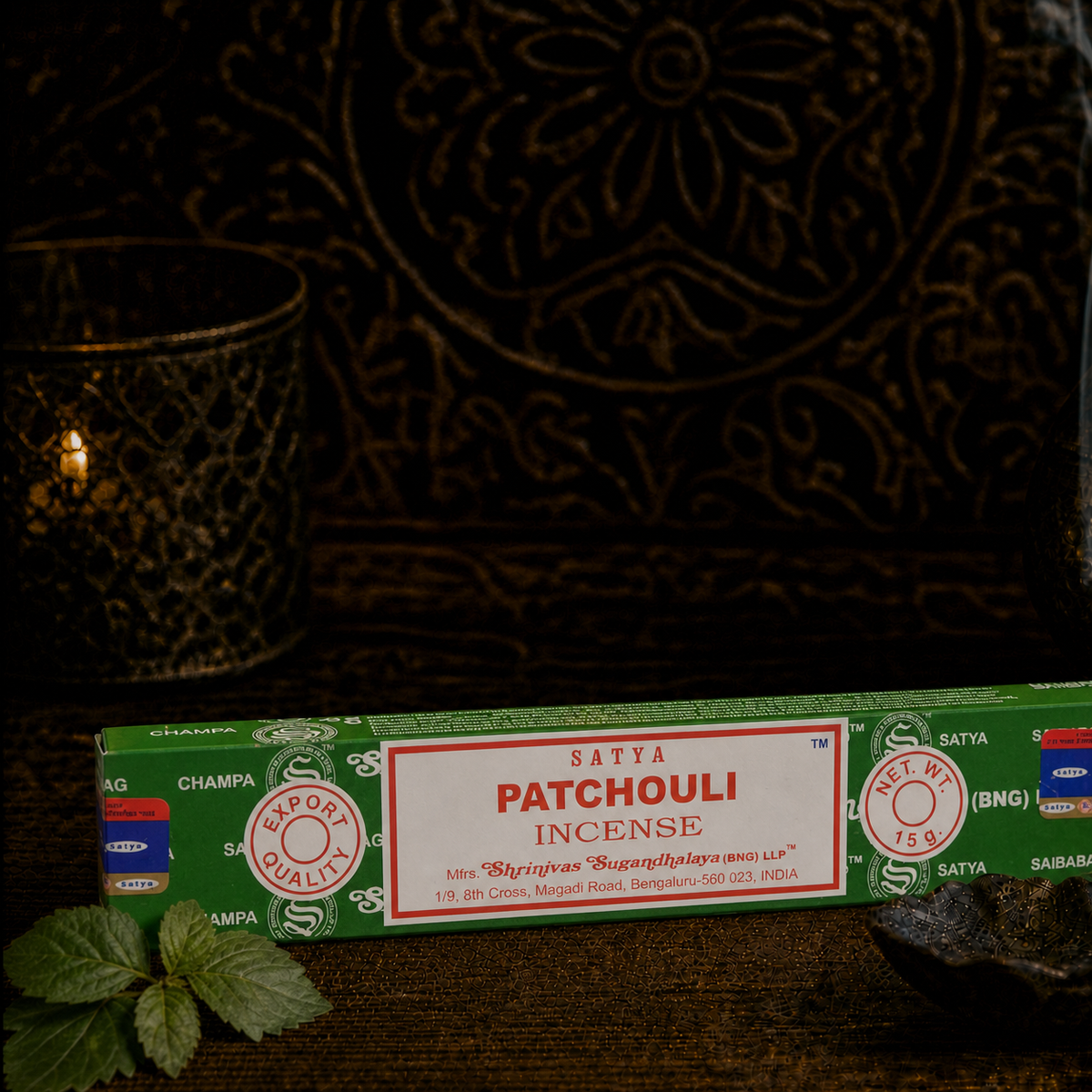 Satya Patchouli Incense Sticks 16g package