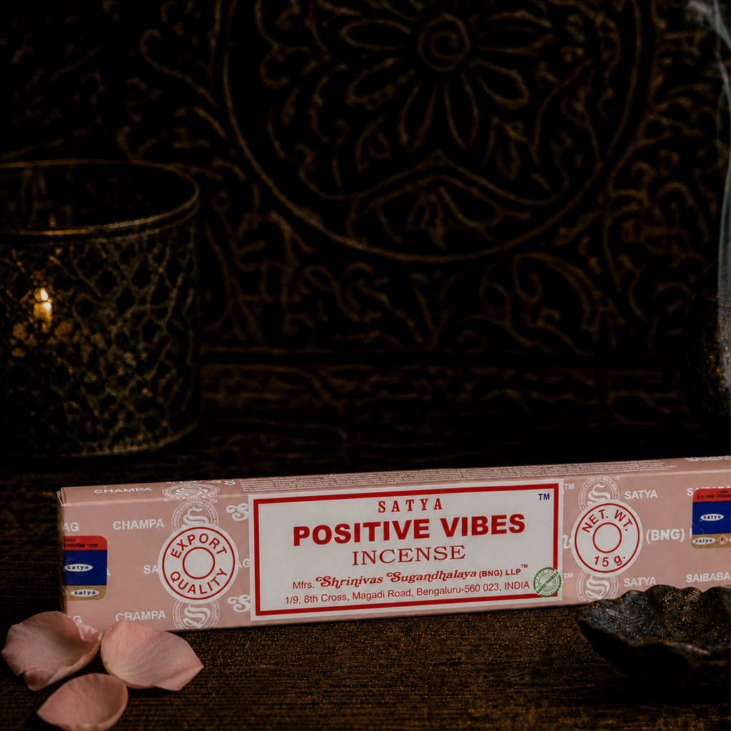 Satya Positive Vibes Incense Sticks 16g package