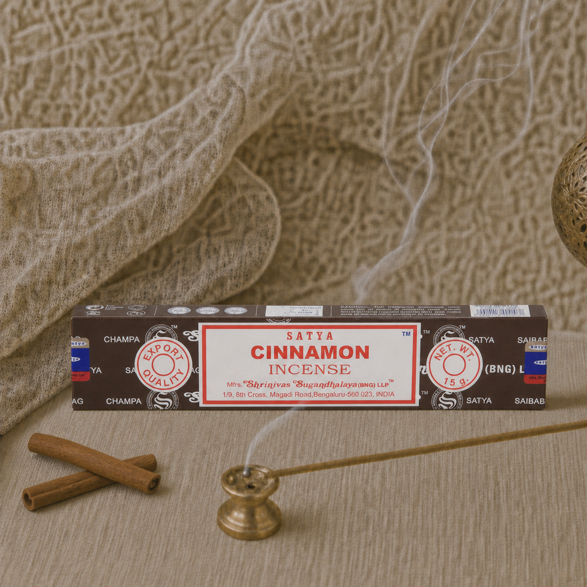 Satya Cinnamon Incense Sticks – 16g