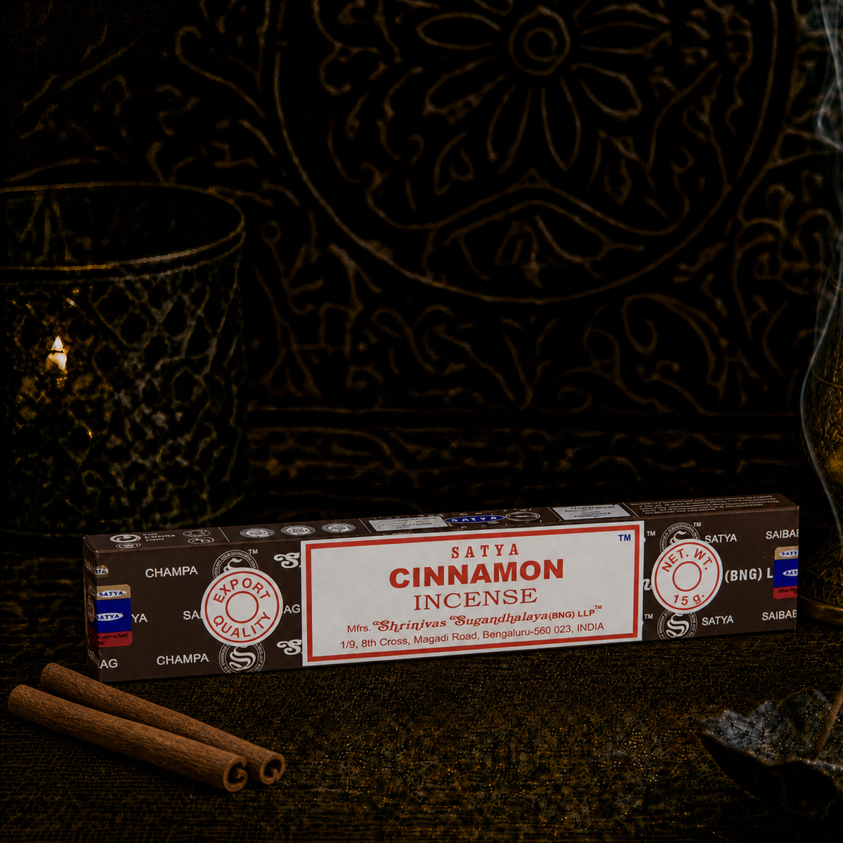 Satya Cinnamon Incense Sticks 16g package