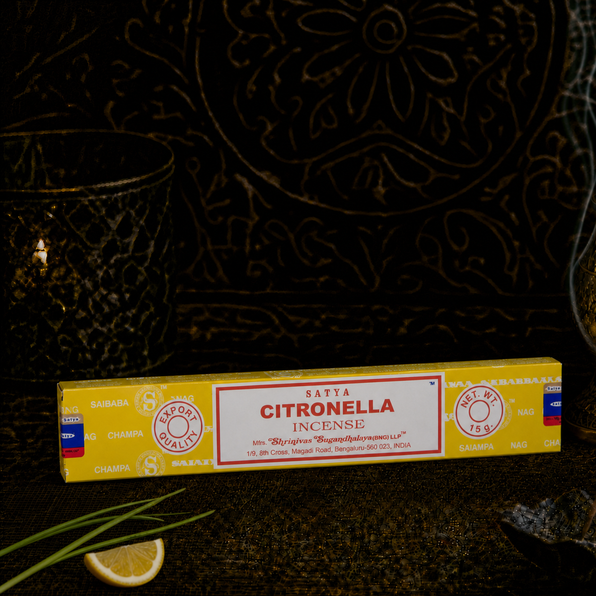 Satya Citronella Incense Sticks 16g package