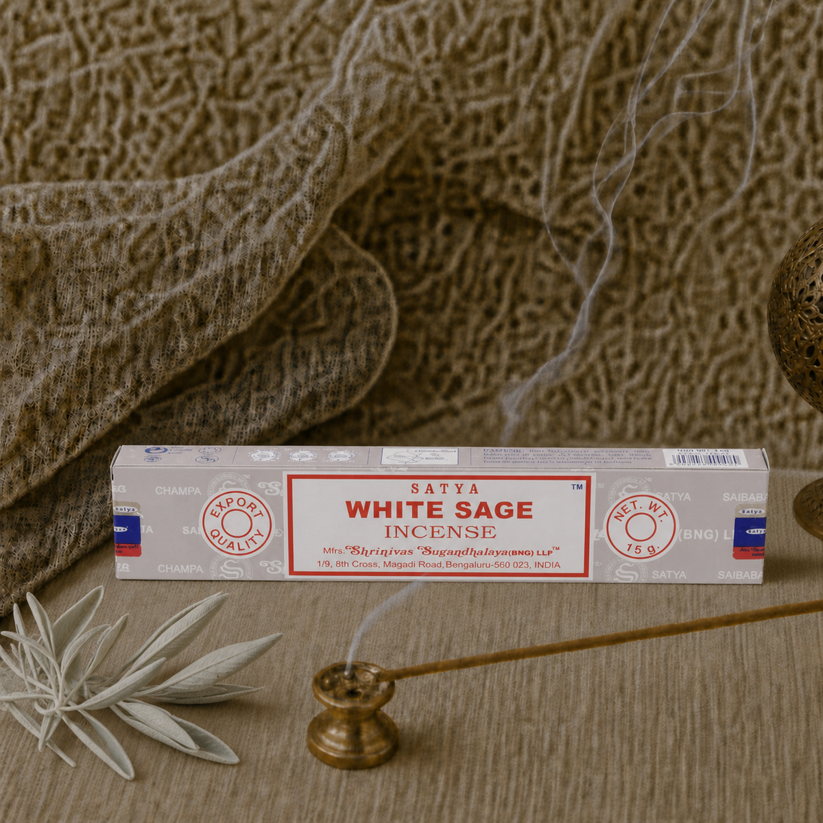 Satya White Sage Incense Sticks – 16g