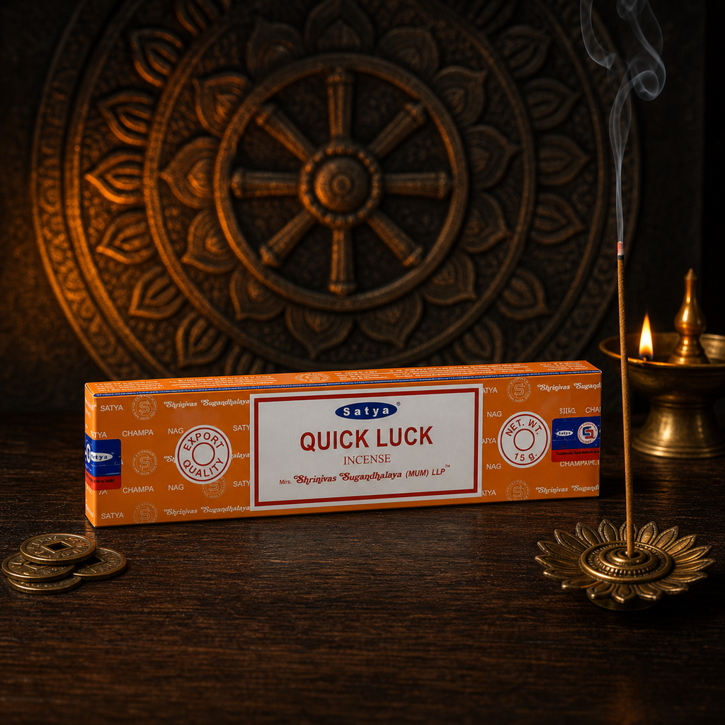 Satya Quick Luck Incense Sticks 16g package