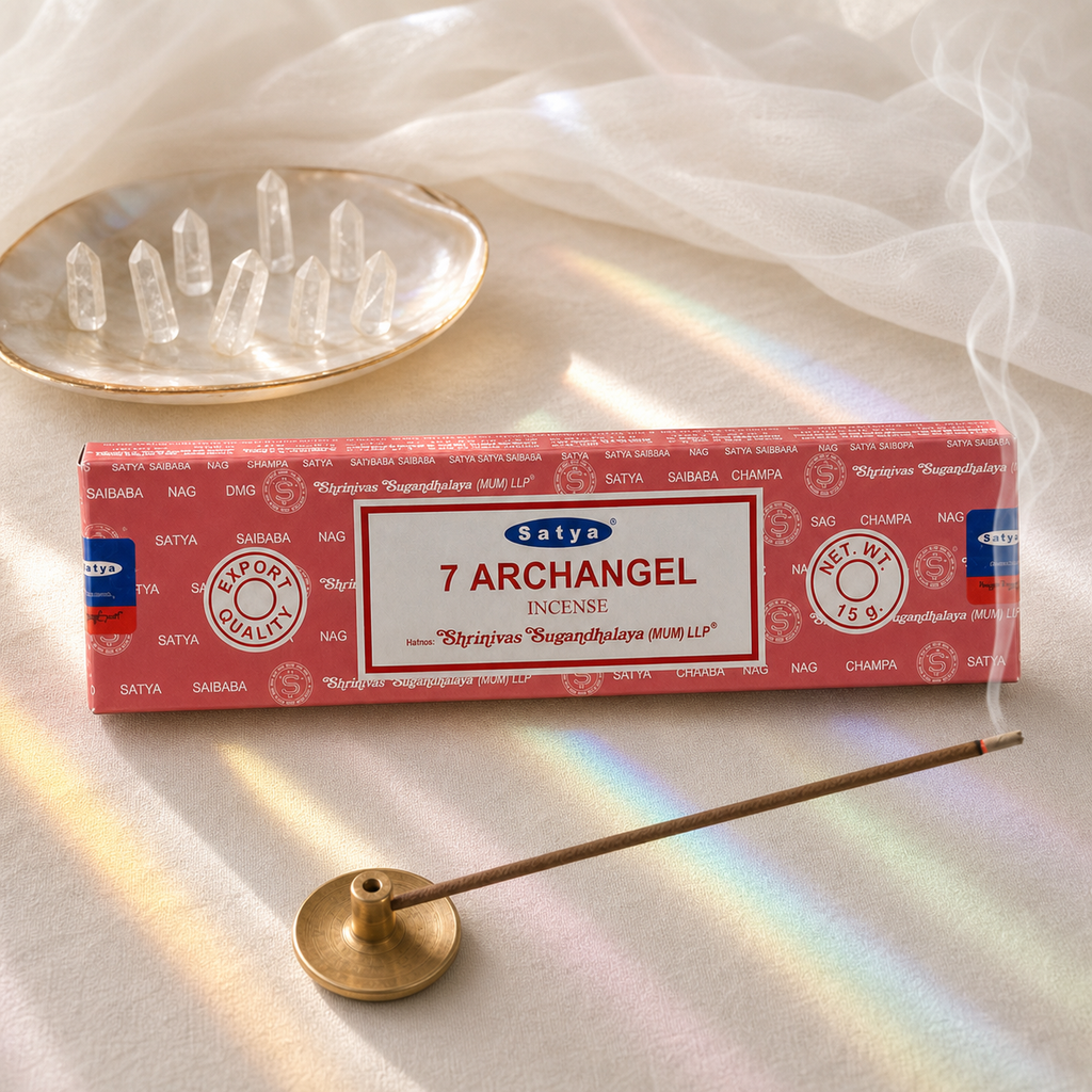 Satya 7 Archangel Incense Sticks 16g package