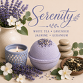 Serenity handcrafted bath bomb from Magnolia Grove Gifts