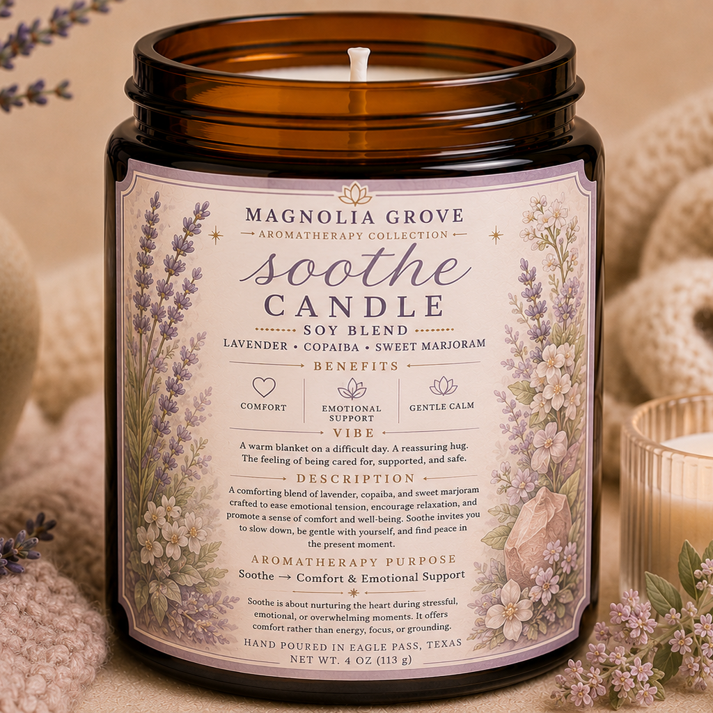 Soothe aromatherapy candle from Magnolia Grove Gifts