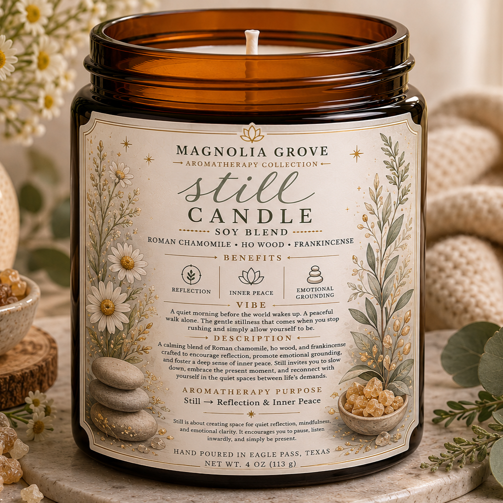 Still aromatherapy candle from Magnolia Grove Gifts