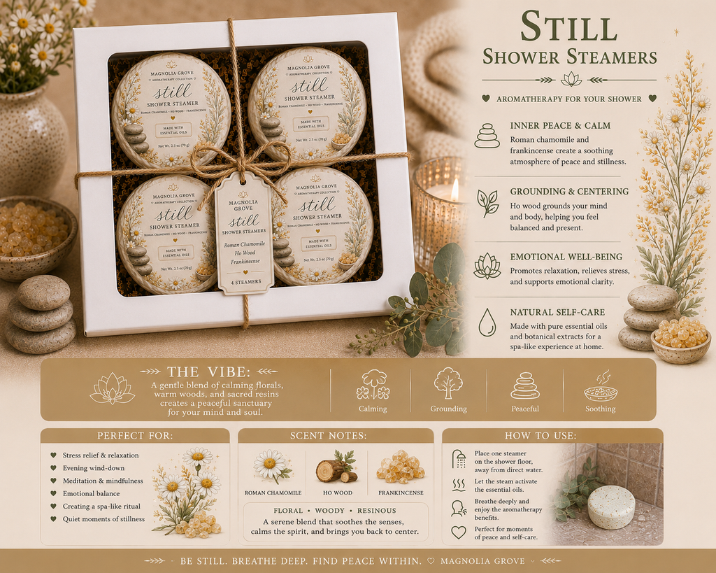 Still Shower Steamer fragrance notes and product details
