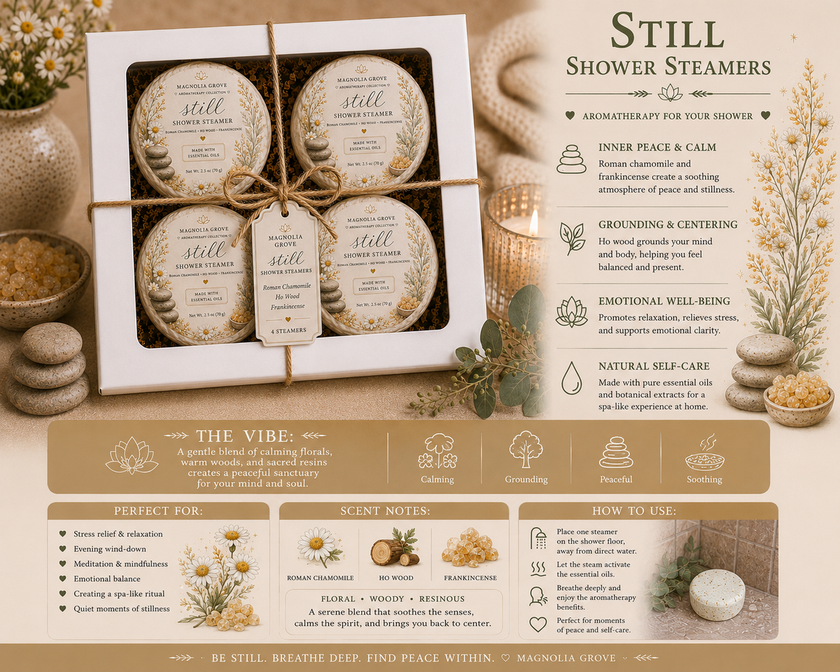 Still Shower Steamer fragrance notes and product details