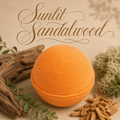 Sunlit Sandalwood handcrafted bath bomb from Magnolia Grove Gifts