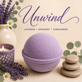 Unwind handcrafted bath bomb from Magnolia Grove Gifts