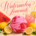 Watermelon Lemonade handcrafted bath bomb from Magnolia Grove Gifts
